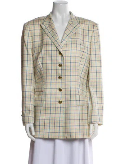 Pre-owned Escada Vintage Silk Blazer In Multi