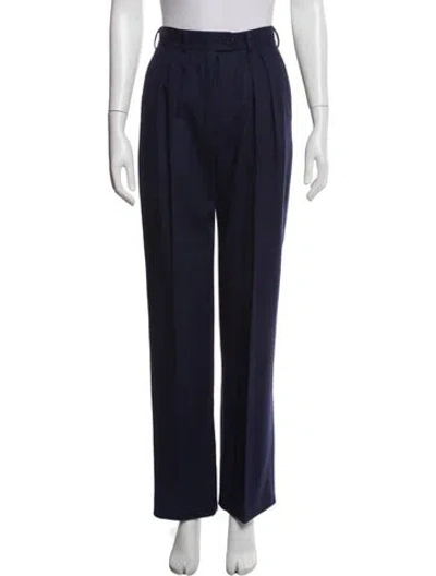 Pre-owned Escada Vintage Straight Leg Pants In Blue