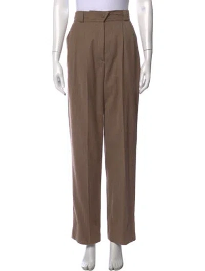 Pre-owned Escada Vintage Straight Leg Pants In Brown