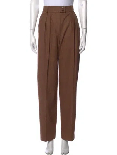 Pre-owned Escada Vintage Straight Leg Pants In Brown