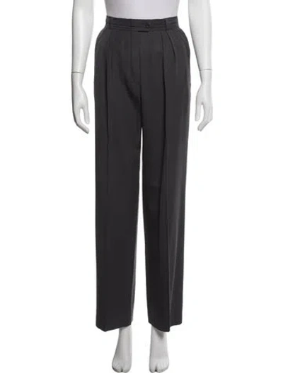 Pre-owned Escada Vintage Straight Leg Pants In Gray
