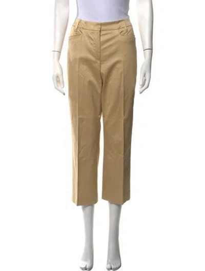 Pre-owned Escada Vintage Straight Leg Pants In Neutrals