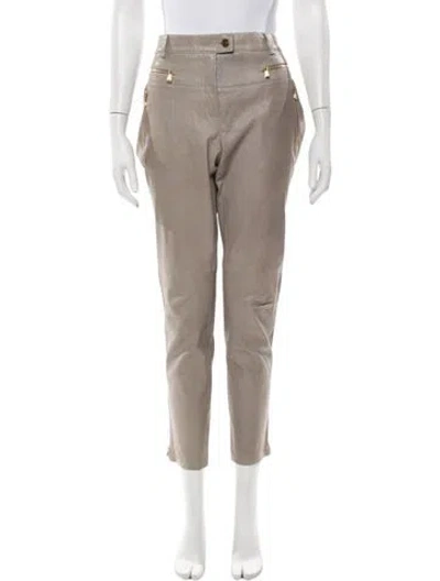 Pre-owned Escada Vintage Straight Leg Pants In Neutrals