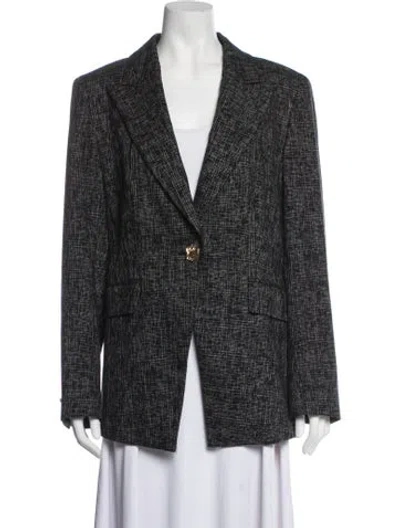 Pre-owned Escada Vintage Tweed Pattern Blazer In Multicolor