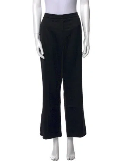 Pre-owned Escada Vintage Wide Leg Pants In Black