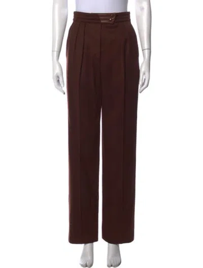 Pre-owned Escada Vintage Wide Leg Pants In Brown