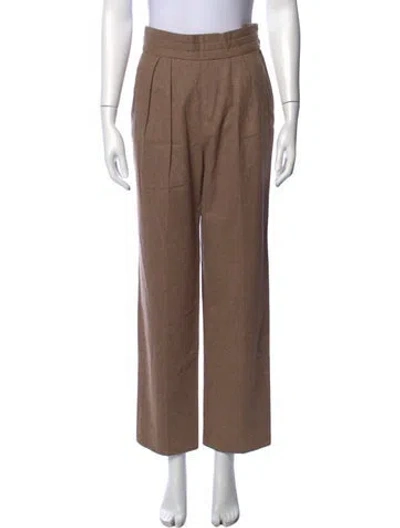 Pre-owned Escada Vintage Wide Leg Pants In Brown
