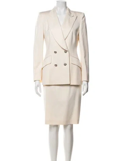 Pre-owned Escada Vintage Wool In Neutrals