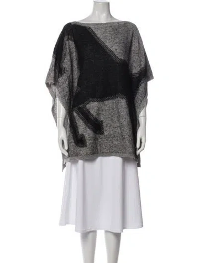 Pre-owned Escada Virgin Wool Bateau Neckline Sweater In Black