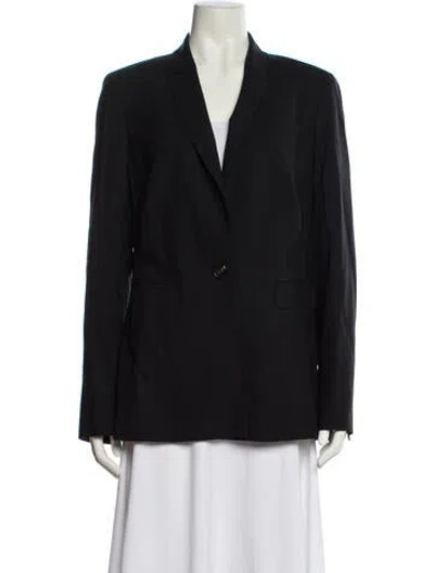 Pre-owned Escada Virgin Wool Blazer In Black