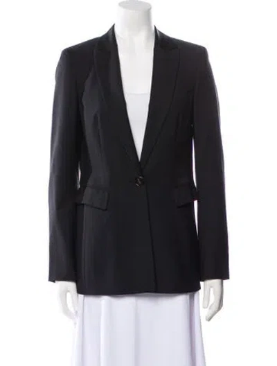 Pre-owned Escada Virgin Wool Blazer In Black