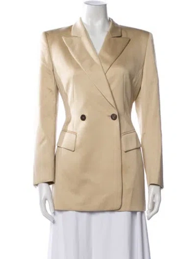 Pre-owned Escada Virgin Wool Blazer In Brown