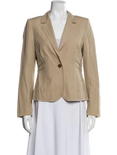 Pre-owned Escada Virgin Wool Blazer In Neutral