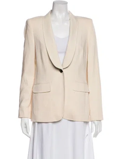 Pre-owned Escada Virgin Wool Blazer In Neutral