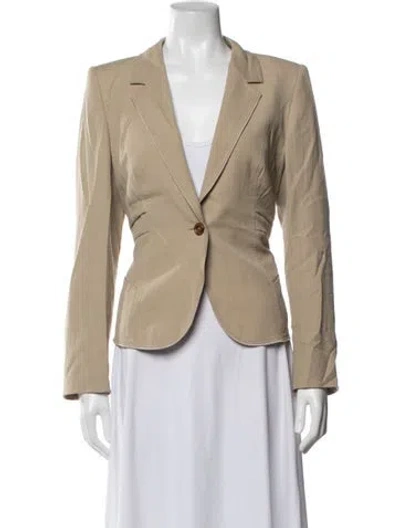 Pre-owned Escada Virgin Wool Blazer In Neutrals