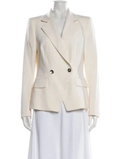Pre-owned Escada Virgin Wool Blazer In Neutrals