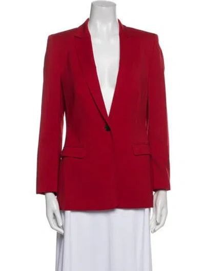 Pre-owned Escada Virgin Wool Blazer In Red