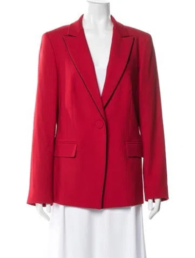 Pre-owned Escada Virgin Wool Blazer In Red