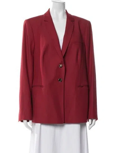 Pre-owned Escada Virgin Wool Blazer In Red