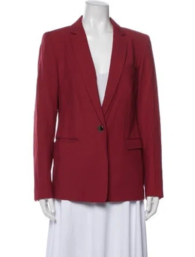 Pre-owned Escada Virgin Wool Blazer In Red