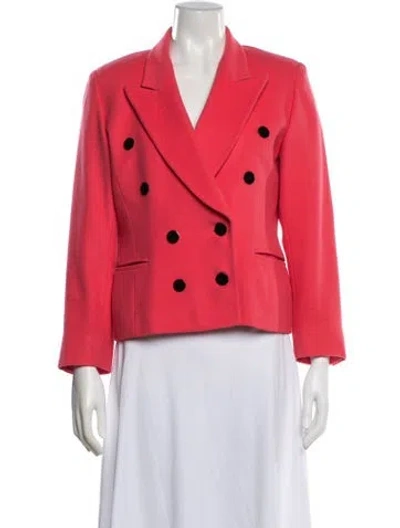 Pre-owned Escada Virgin Wool Blazer In Red