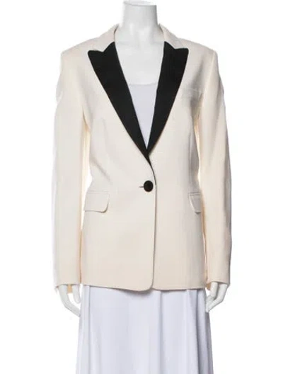 Pre-owned Escada Virgin Wool Blazer In Yellow