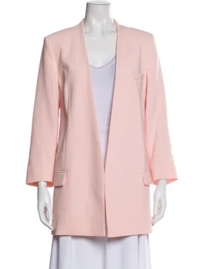 Pre-owned Escada Virgin Wool Coat In Pink