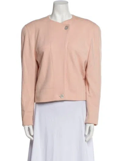 Pre-owned Escada Virgin Wool Evening Jacket In Neutral