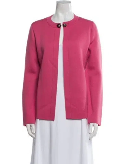 Pre-owned Escada Virgin Wool Evening Jacket In Red