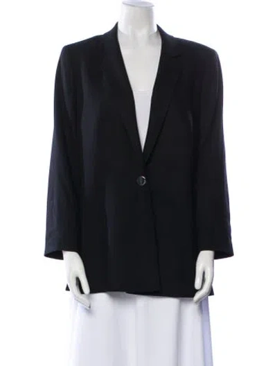 Pre-owned Escada Virgin Wool Jacket In Black