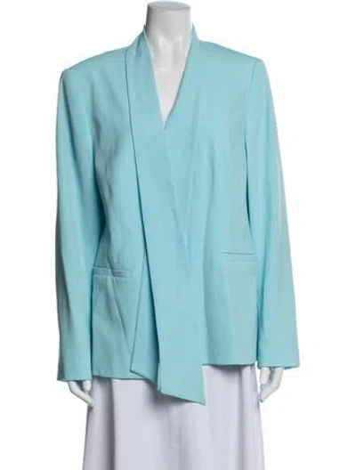 Pre-owned Escada Virgin Wool Jacket In Blue