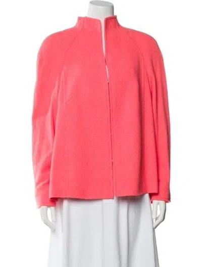 Pre-owned Escada Virgin Wool Jacket In Pink