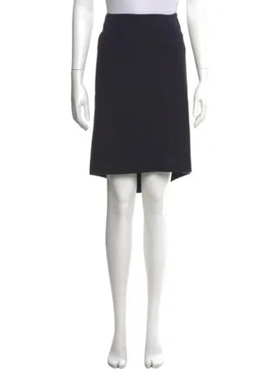 Pre-owned Escada Virgin Wool Knee-length Skirt In Gray