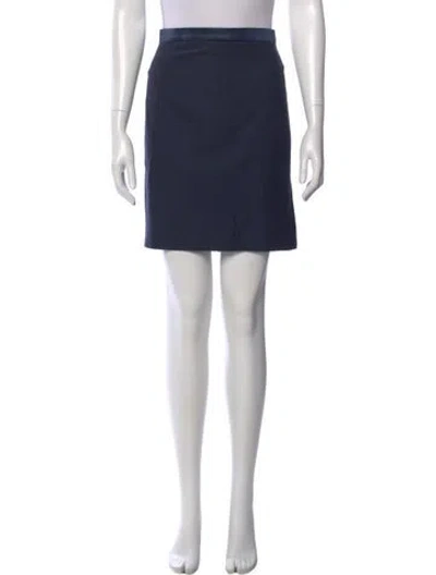 Pre-owned Escada Virgin Wool Knee-length Skirt In Green