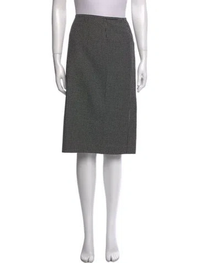 Pre-owned Escada Virgin Wool Knee-length Skirt In Multi