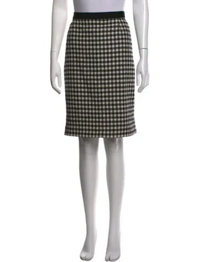 Pre-owned Escada Virgin Wool Knee-length Skirt In Neutrals