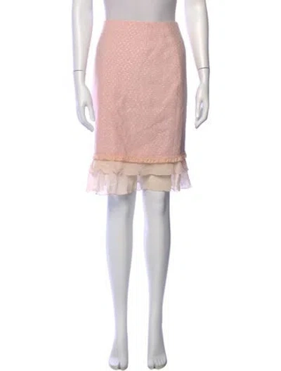 Pre-owned Escada Virgin Wool Knee-length Skirt In Pink