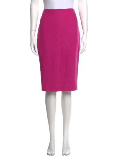 Pre-owned Escada Virgin Wool Knee-length Skirt In Pink