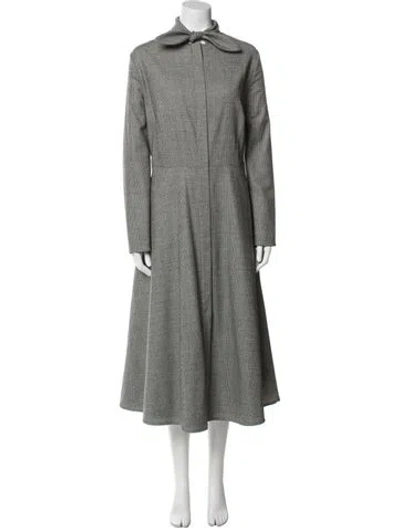 Pre-owned Escada Virgin Wool Long Dress In Neutral