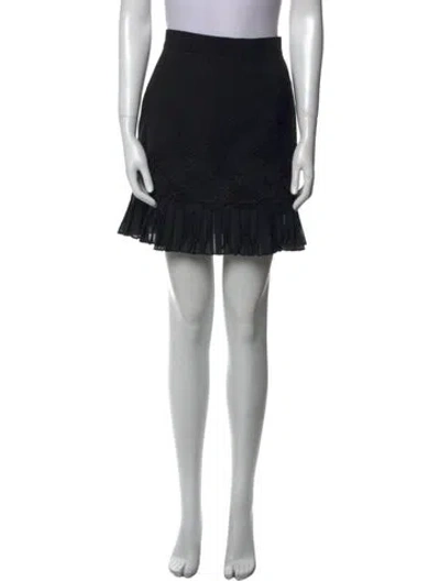 Pre-owned Escada Virgin Wool Mini Skirt In Multi