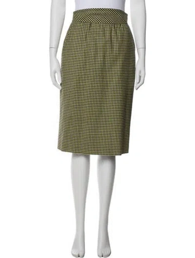 Pre-owned Escada Virgin Wool Mini Skirt In Multi