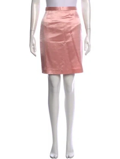 Pre-owned Escada Virgin Wool Mini Skirt In Pink