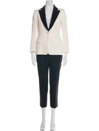 Pre-owned Escada Virgin Wool Pantsuit In Green
