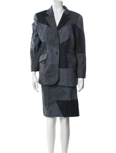 Pre-owned Escada Virgin Wool Patterned In Multi