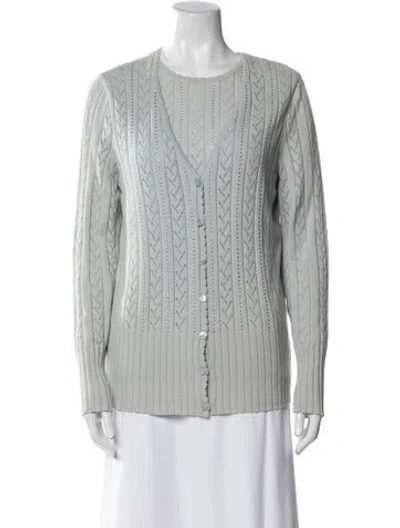 Pre-owned Escada Virgin Wool Patterned Set In Blue