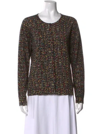 Pre-owned Escada Virgin Wool Patterned Sweater In Multi