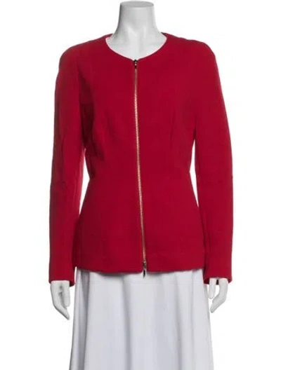 Pre-owned Escada Virgin Wool In Red