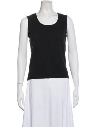 Pre-owned Escada Virgin Wool Scoop Neck Sweater In Blue