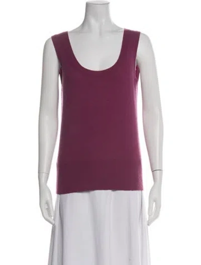 Pre-owned Escada Virgin Wool Scoop Neck Sweater In Pink