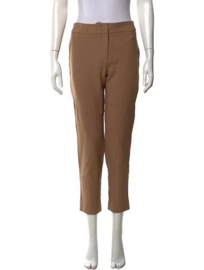 Pre-owned Escada Virgin Wool Straight Leg Pants In Neutrals
